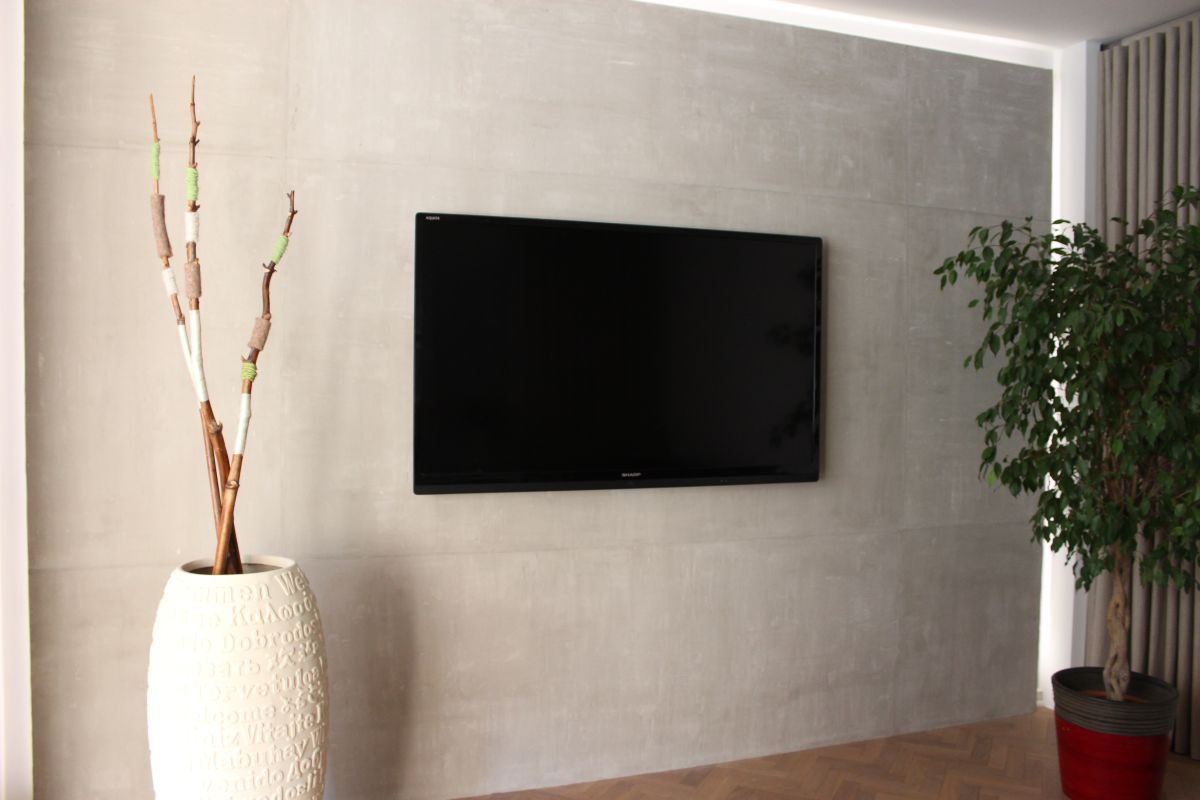 Bild einer modernen TV-Wand